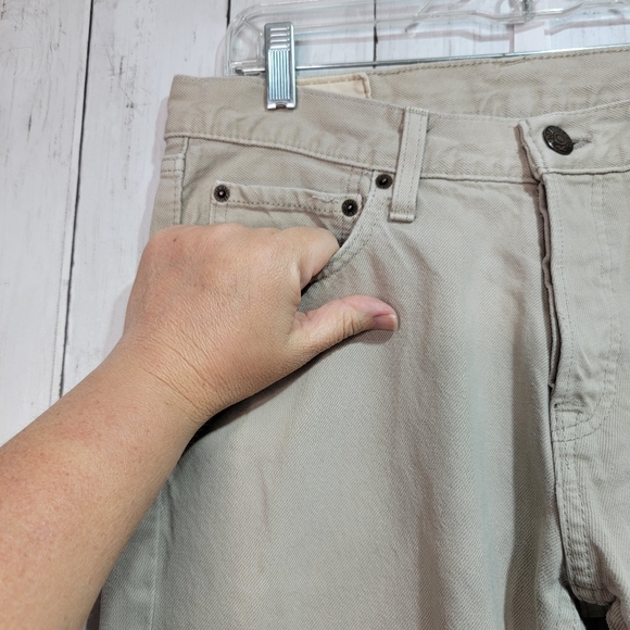 Hollister Size 32 X 32 Button Up Fly Tan Straight Leg Skinny Men’s Jeans Cotton. - Picture 3 of 11